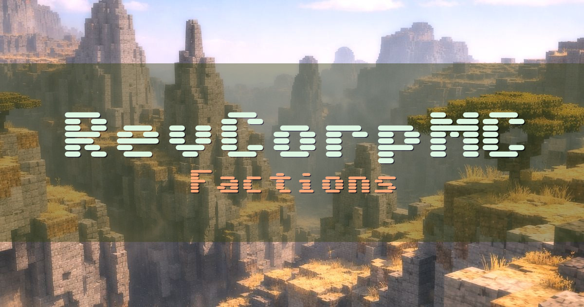 RevCorpMC Factions Minecraft server