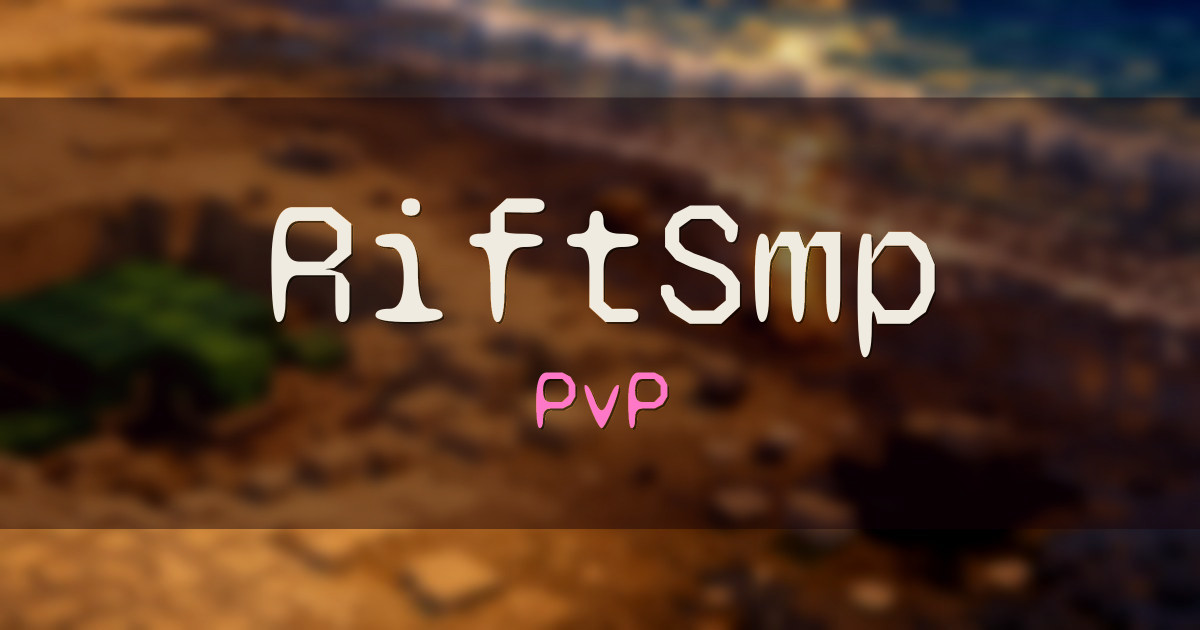 RiftSmp PvP Minecraft server