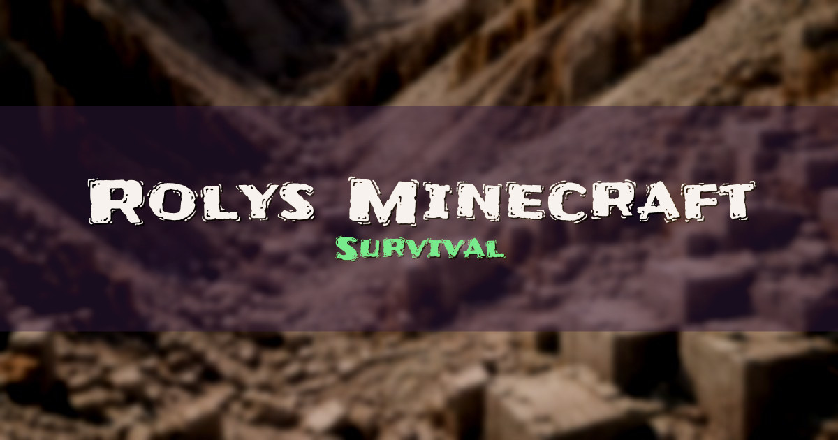 Rolys Minecraft Survival Minecraft server