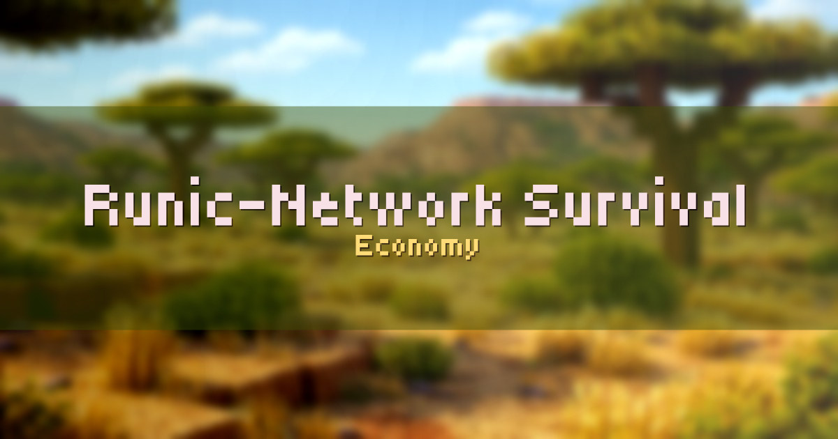 Runic-Network Survival/Doctor Who Economy Minecraft server