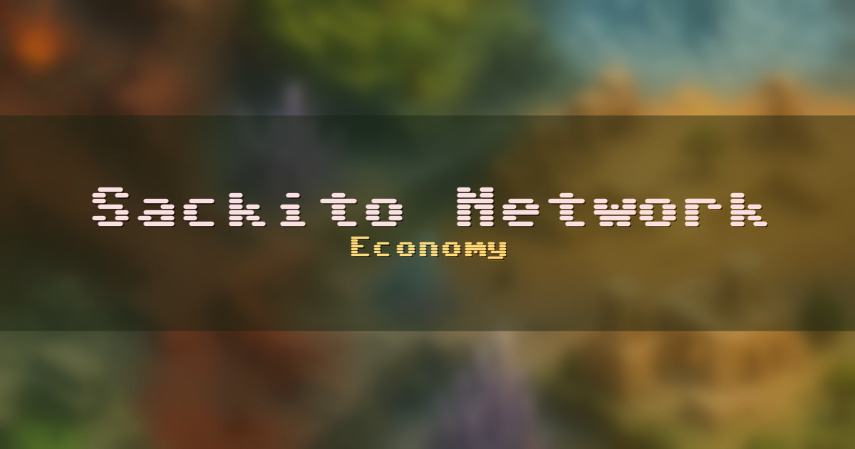 Sackito Network Economy Minecraft server