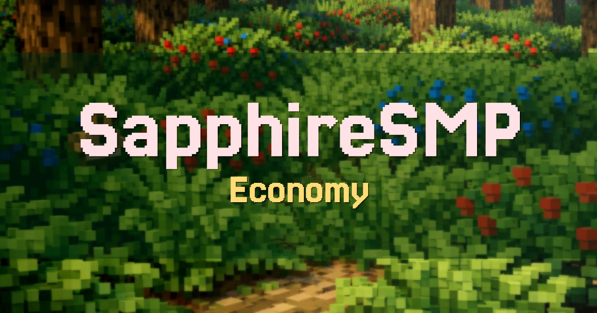 SapphireSMP Economy Minecraft server
