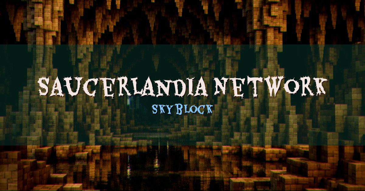 SaucerLandia Network Skyblock Minecraft server