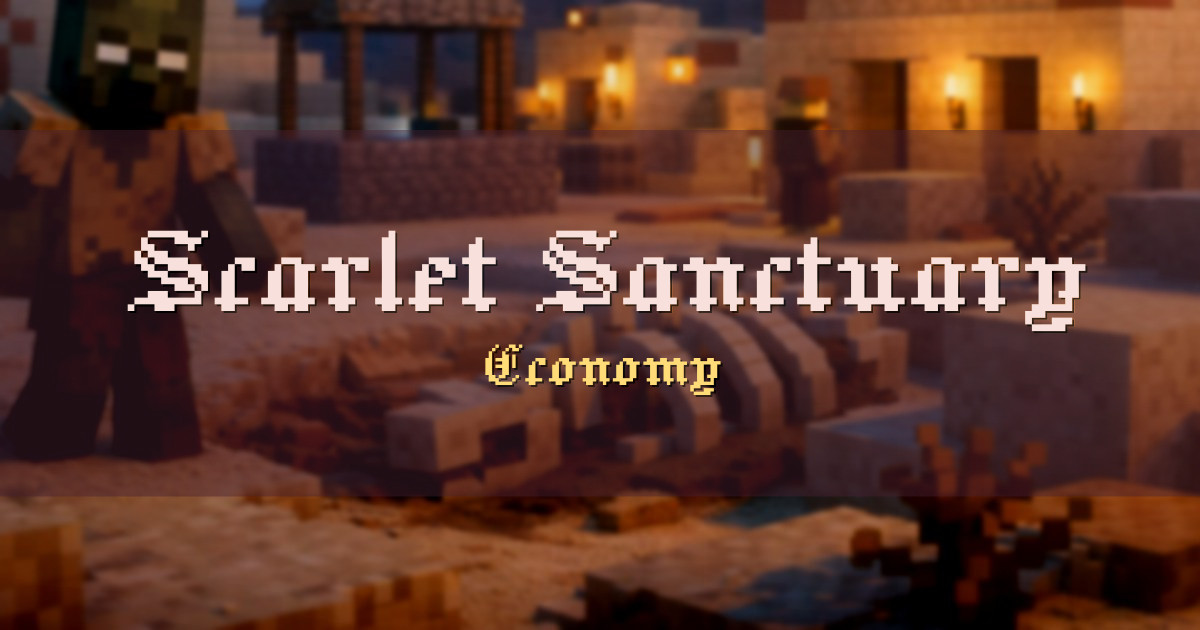 Scarlet Sanctuary Pixelmon Economy Minecraft server