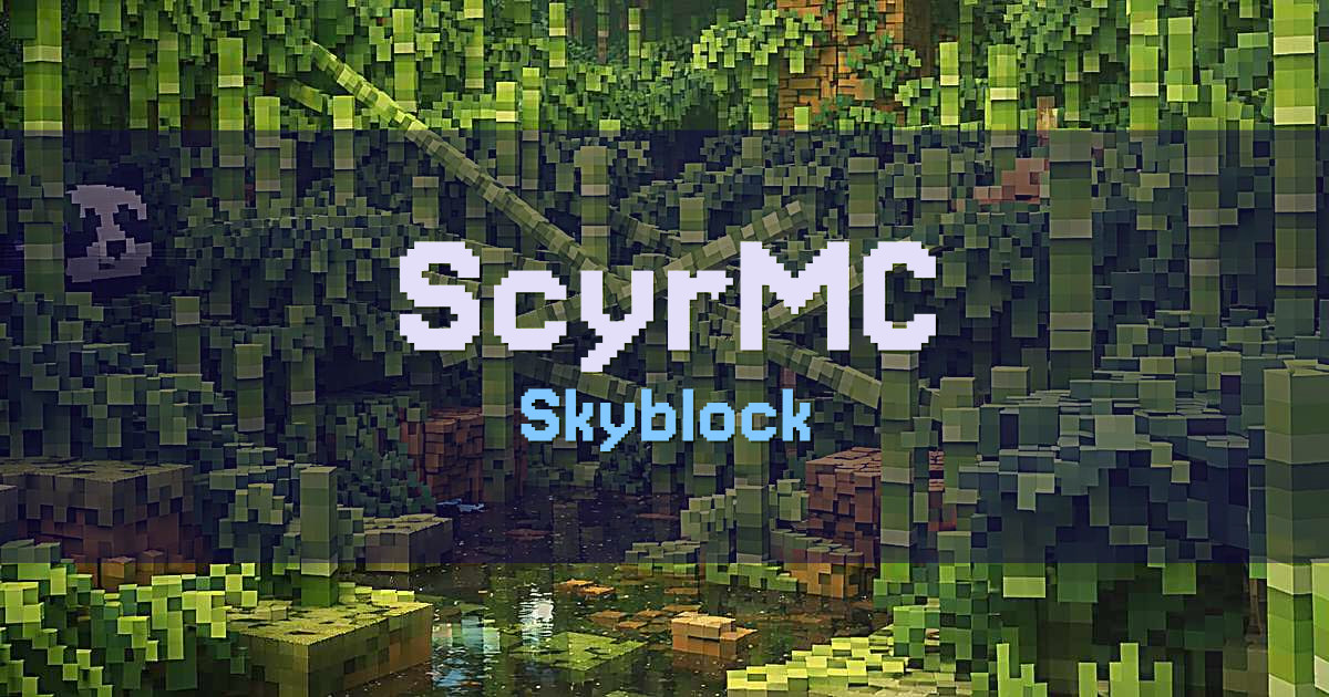 ScyrMC Skyblock Minecraft server