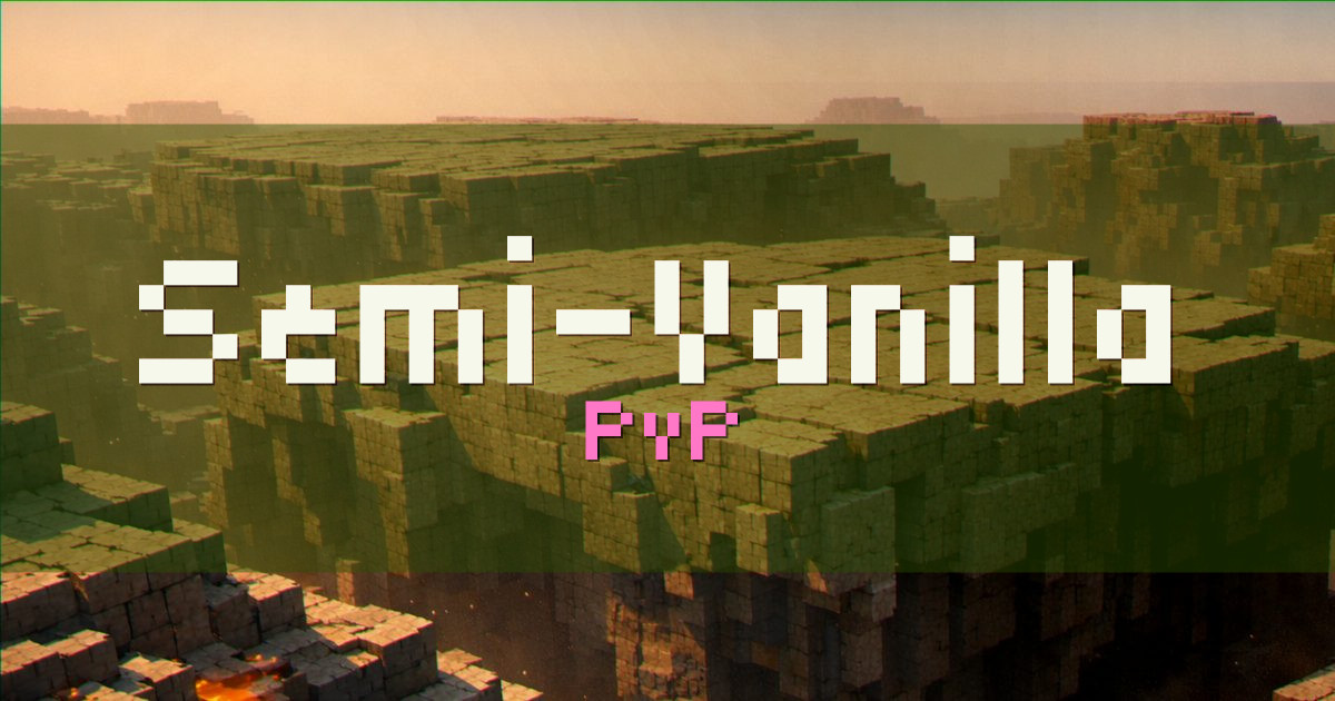Semi-Vanilla PvP Minecraft server