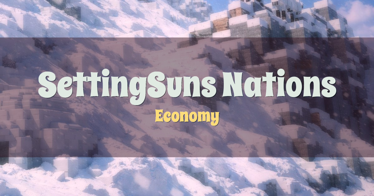 SettingSuns Nations Economy Minecraft server