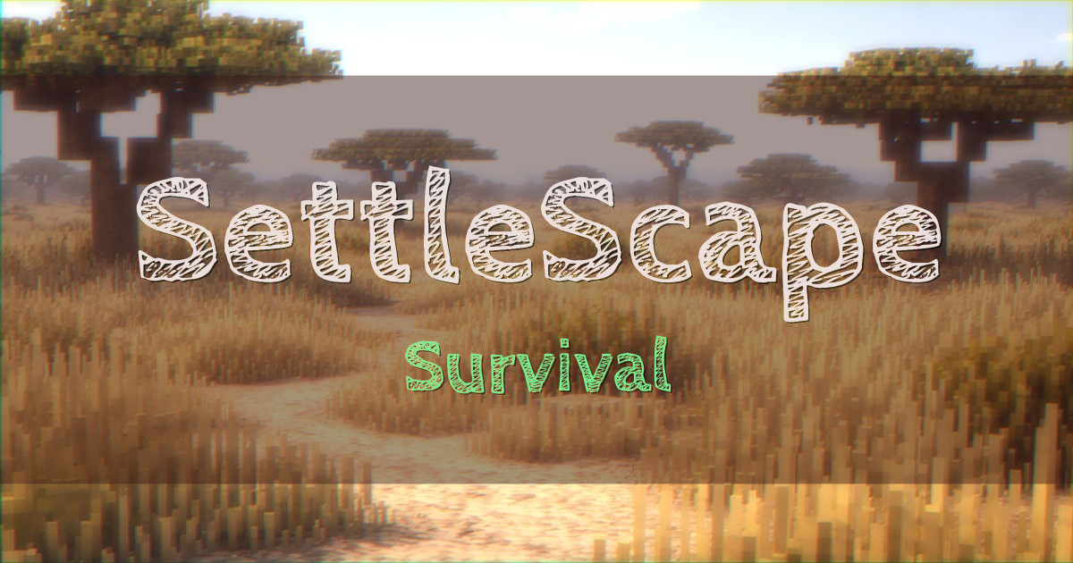 SettleScape Survival Minecraft server