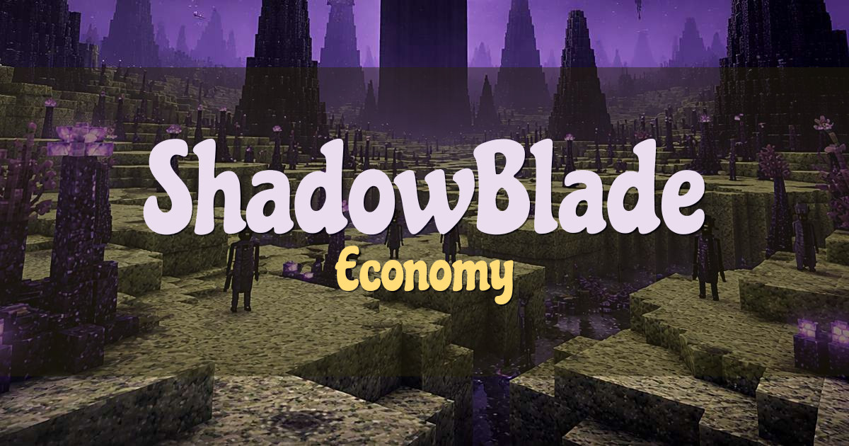 ShadowBlade Economy Minecraft server