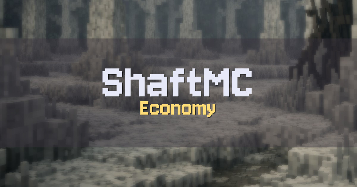 ShaftMC Economy Minecraft server