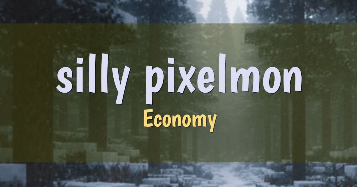 silly pixelmon Economy Minecraft server