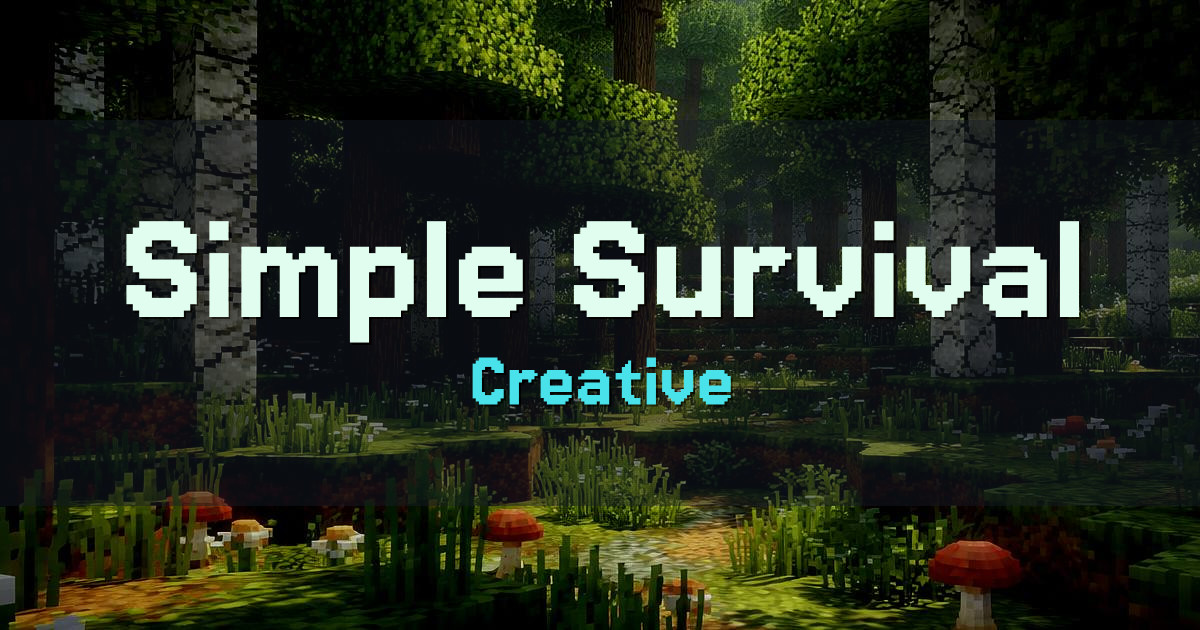 Simple Survival Creative Minecraft server