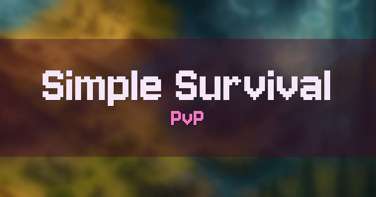 Simple Survival PvP Minecraft server