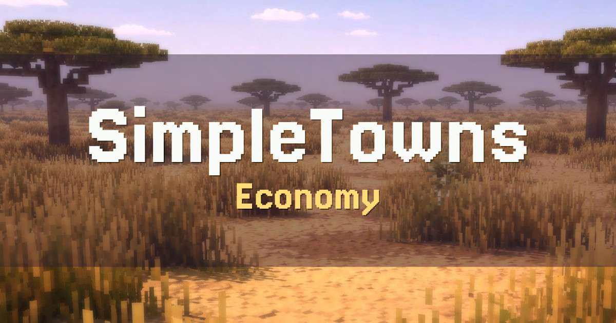 SimpleTowns Economy Minecraft server