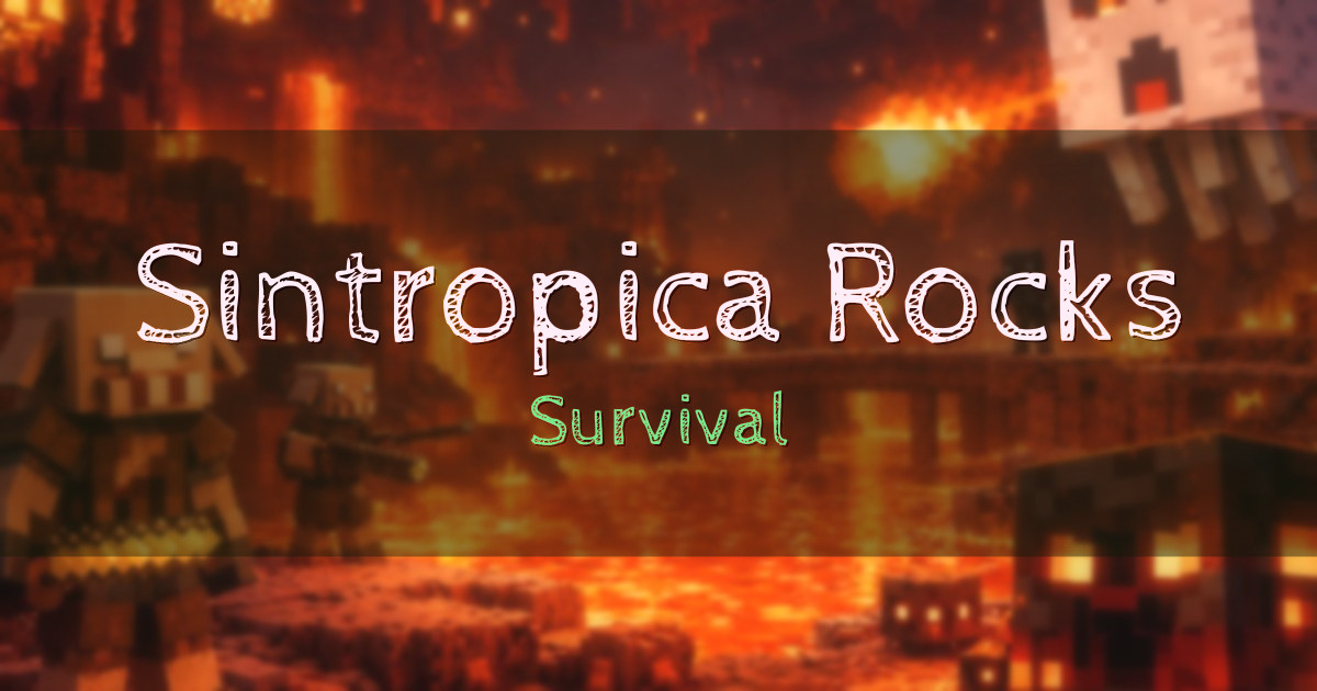 Sintropica Rocks Survival Minecraft server