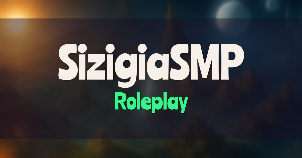 SizigiaSMP Roleplay Minecraft server