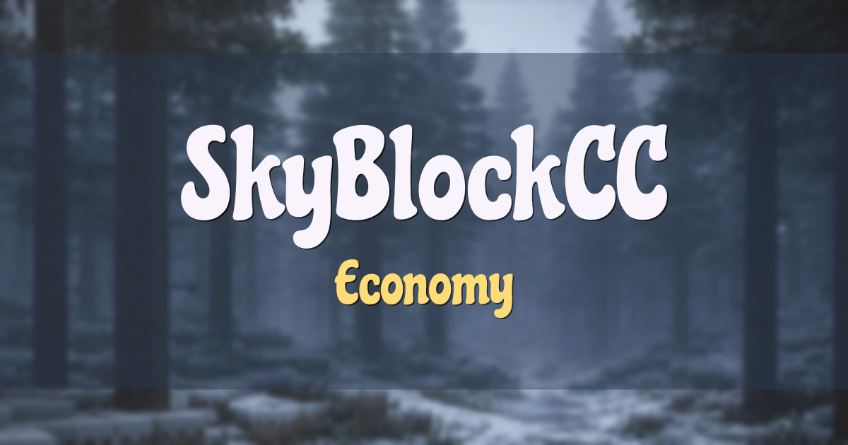 SkyBlockCC Economy Minecraft server