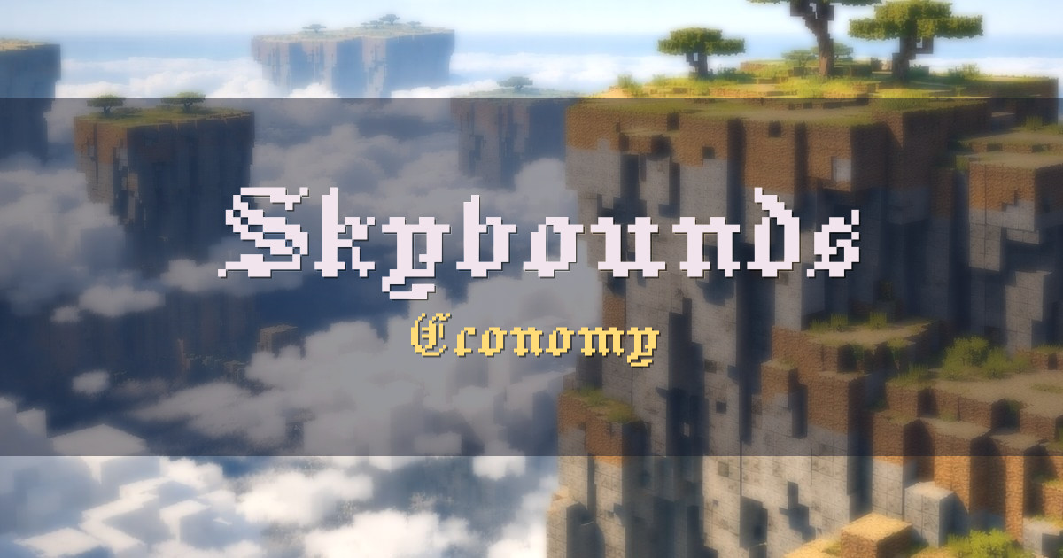 Skybounds Economy Minecraft server