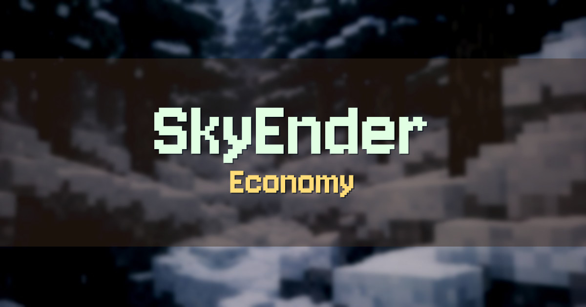 SkyEnder Economy Minecraft server