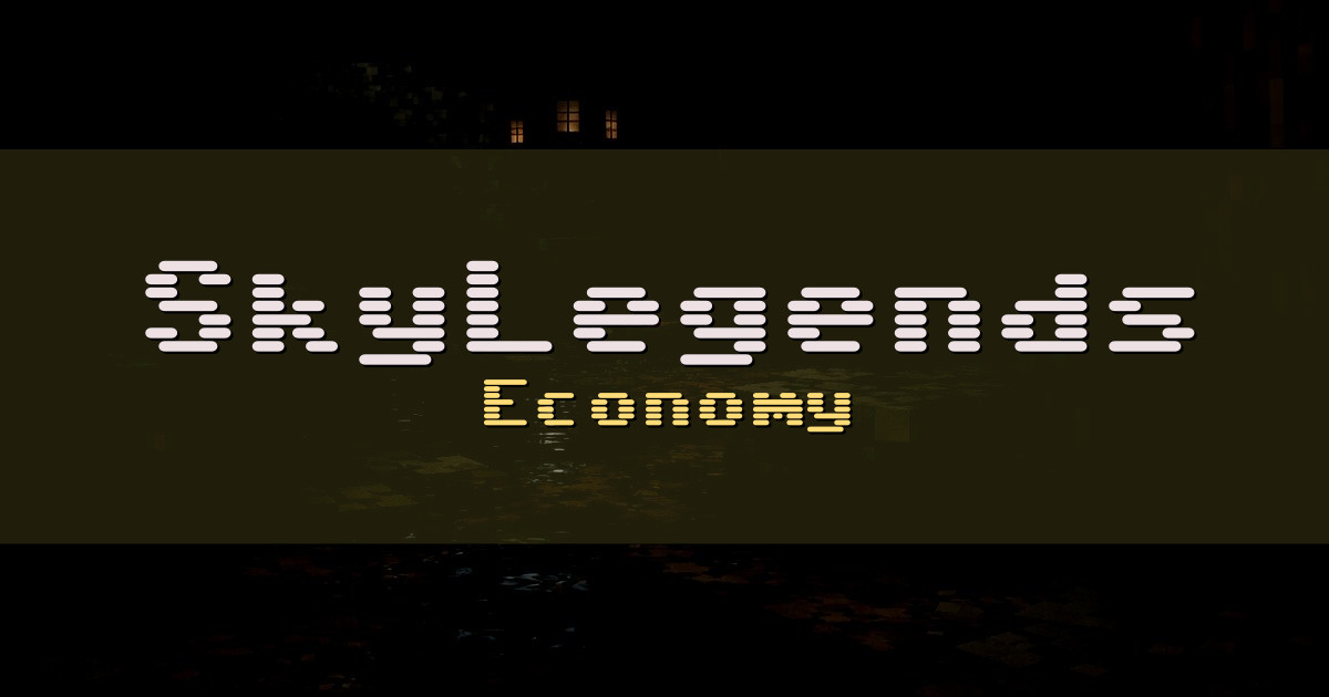 SkyLegends Economy Minecraft server