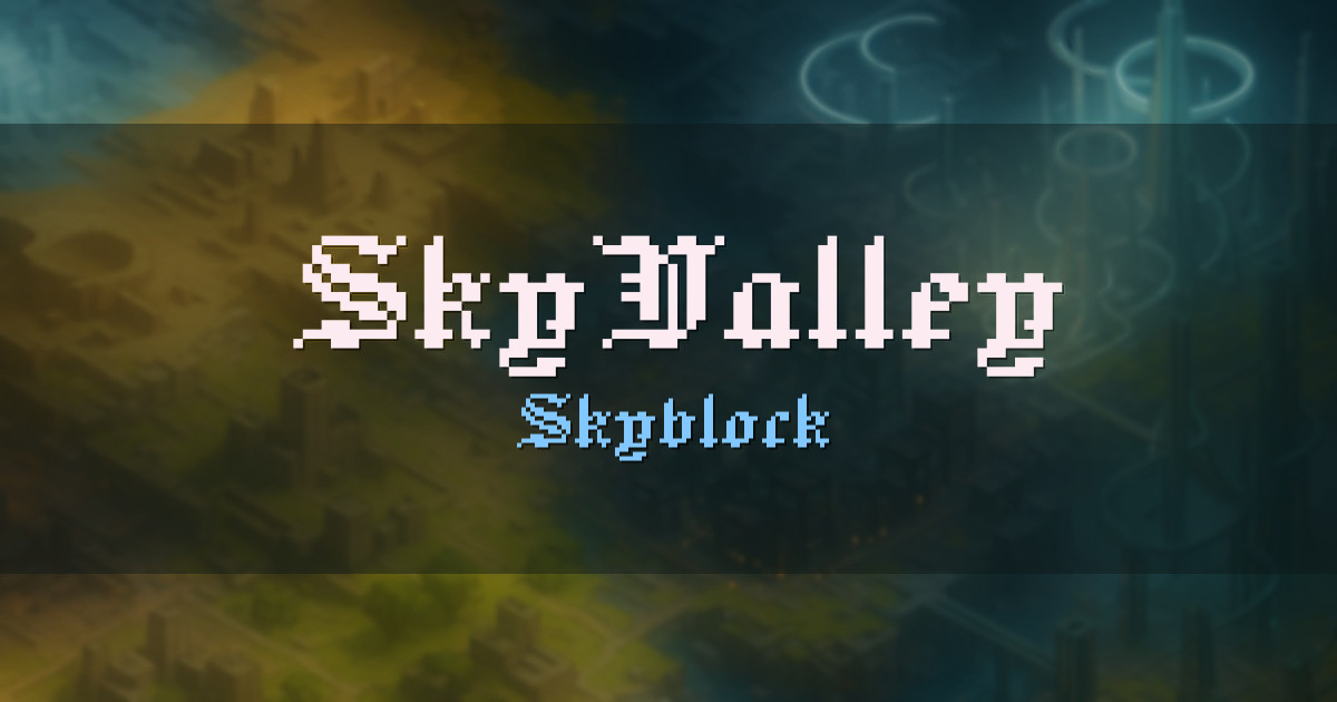 SkyValley Skyblock Minecraft server