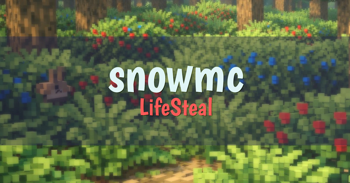 snowmc LifeSteal Minecraft server