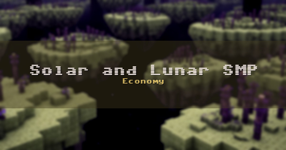 Solar and Lunar SMP Economy Minecraft server