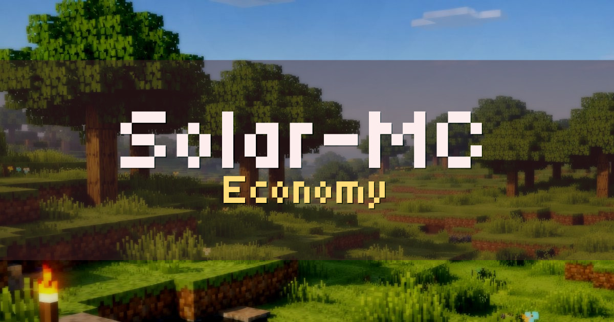 Solar-MC Economy Minecraft server
