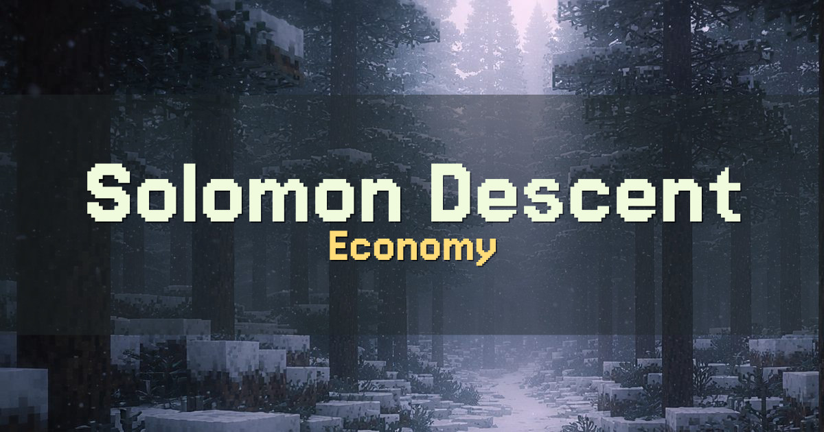 Solomon Descent Economy Minecraft server