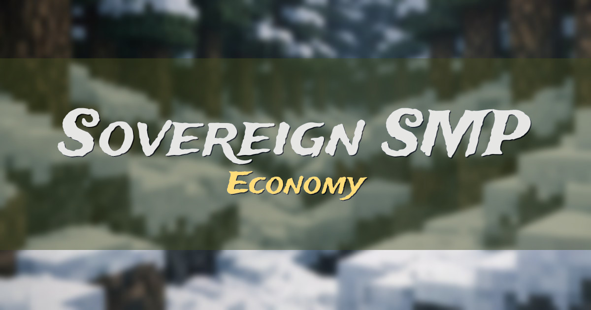 Sovereign SMP Economy Minecraft server