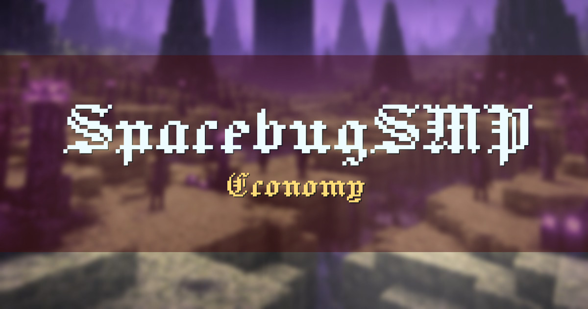 SpacebugSMP Economy Minecraft server