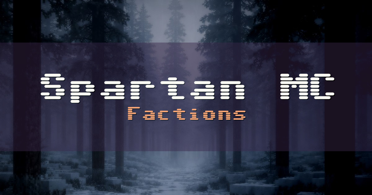 Spartan MC Factions Minecraft server