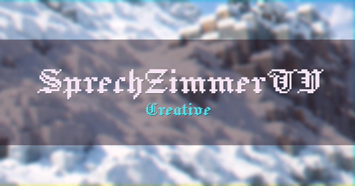 SprechZimmerTV Netzwerk Creative Minecraft server