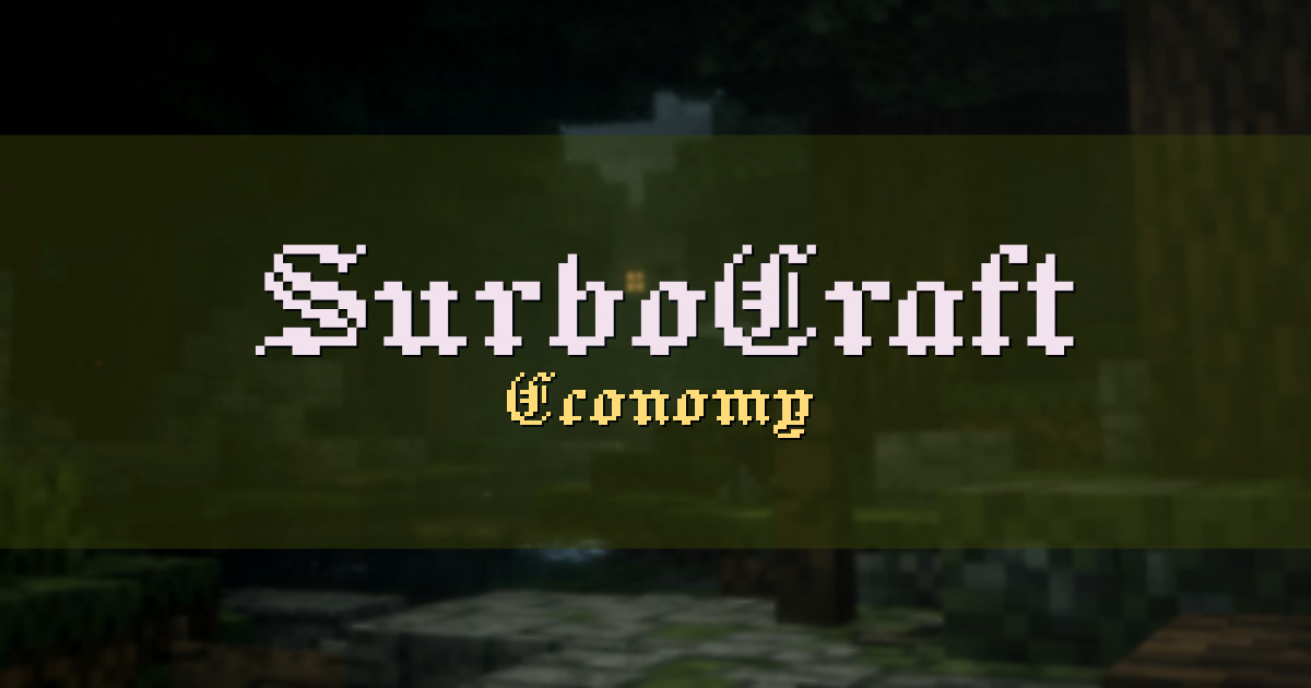 SurboCraft Economy Minecraft server