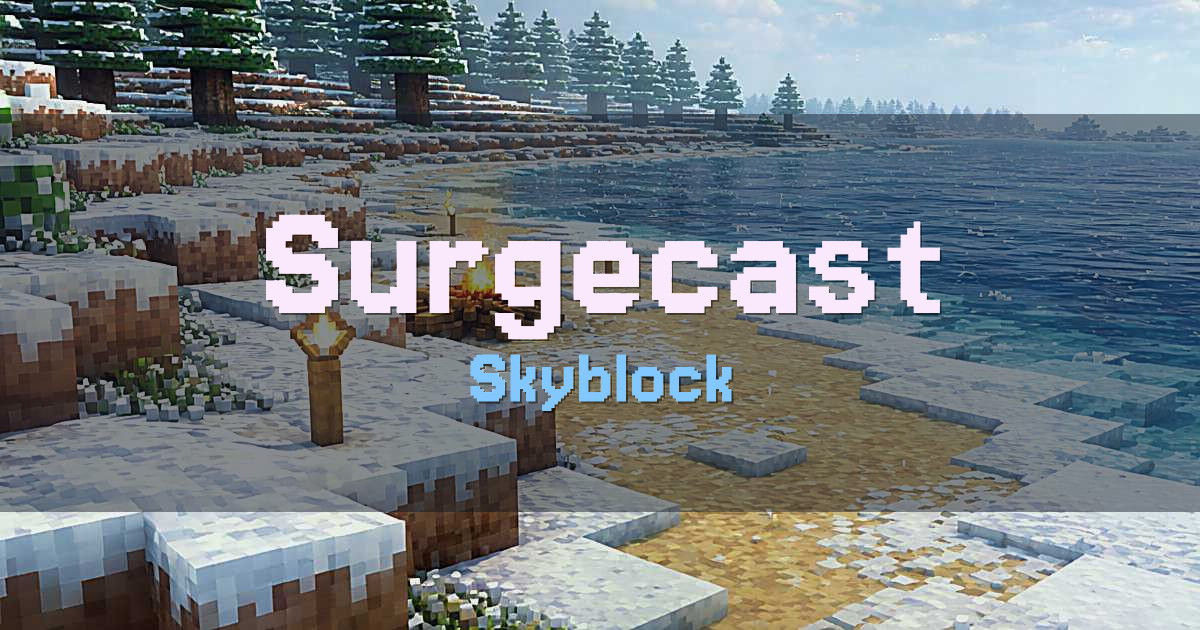 Surgecast Skyblock Minecraft server