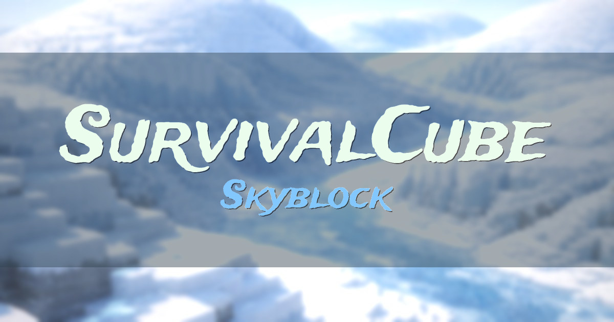 SurvivalCube Skyblock Minecraft server