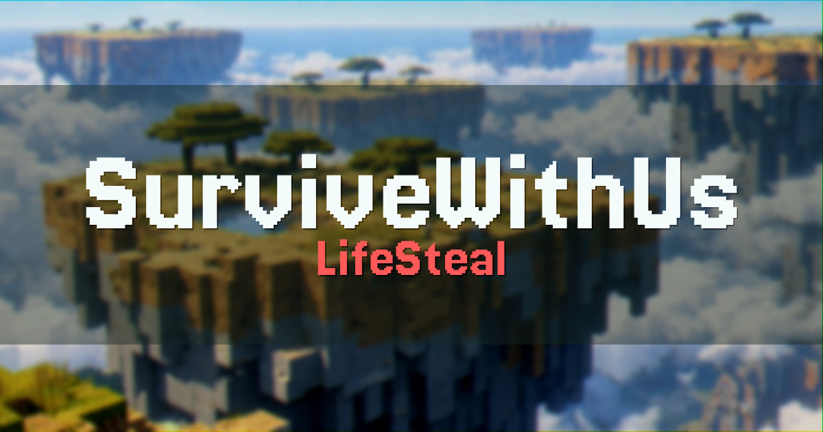 SurviveWithUs LifeSteal Minecraft server