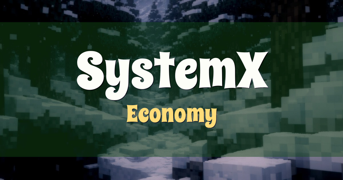 SystemX Economy Minecraft server