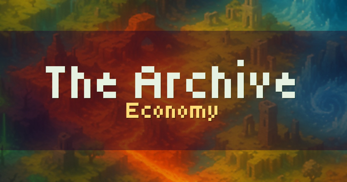 The Archive Economy Minecraft server