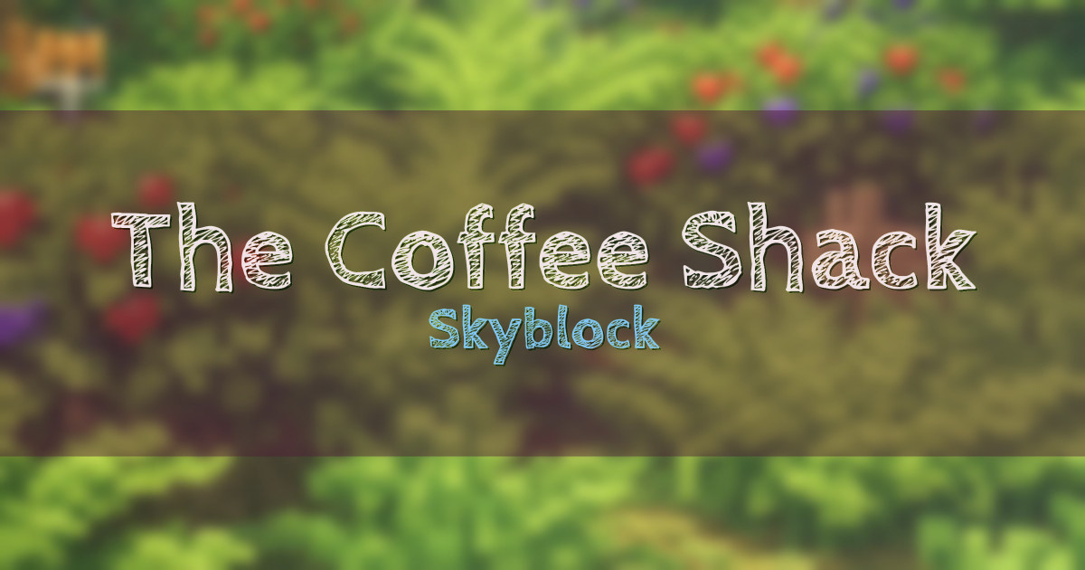 The Coffee Shack Skyblock Minecraft server