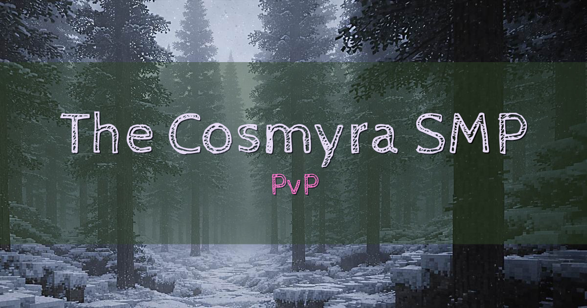The Cosmyra SMP PvP Minecraft server