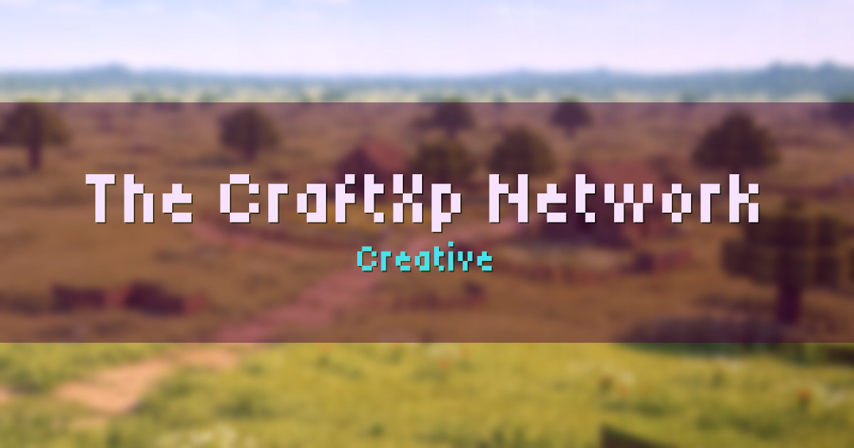 The CraftXp Network Creative Minecraft server