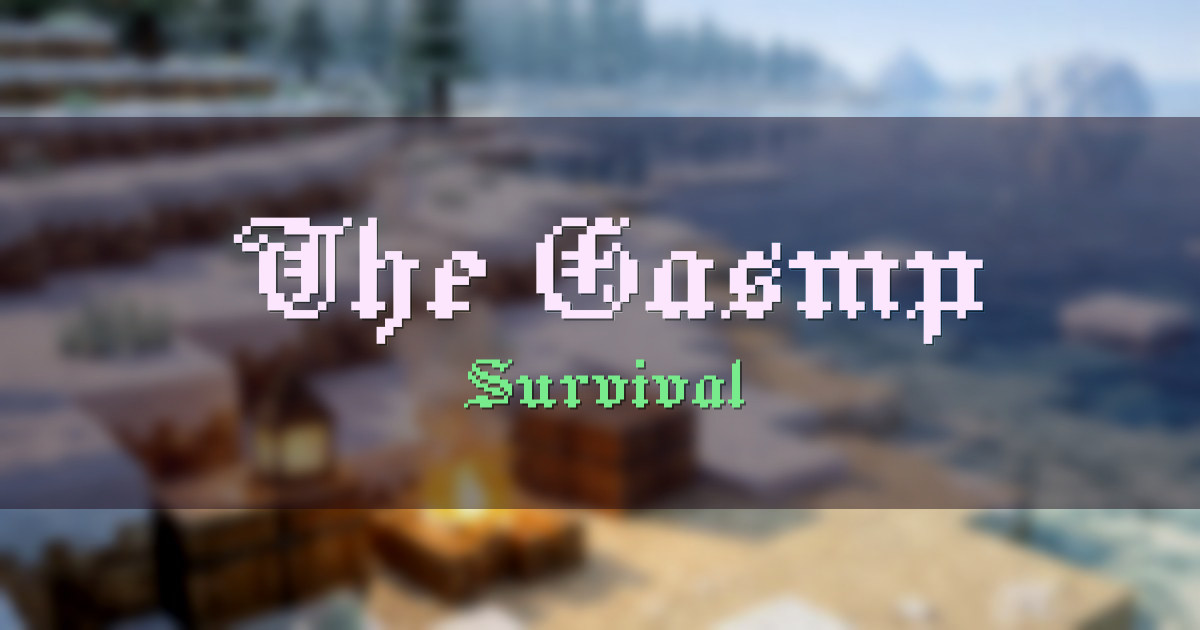 The Gasmp Survival Minecraft server
