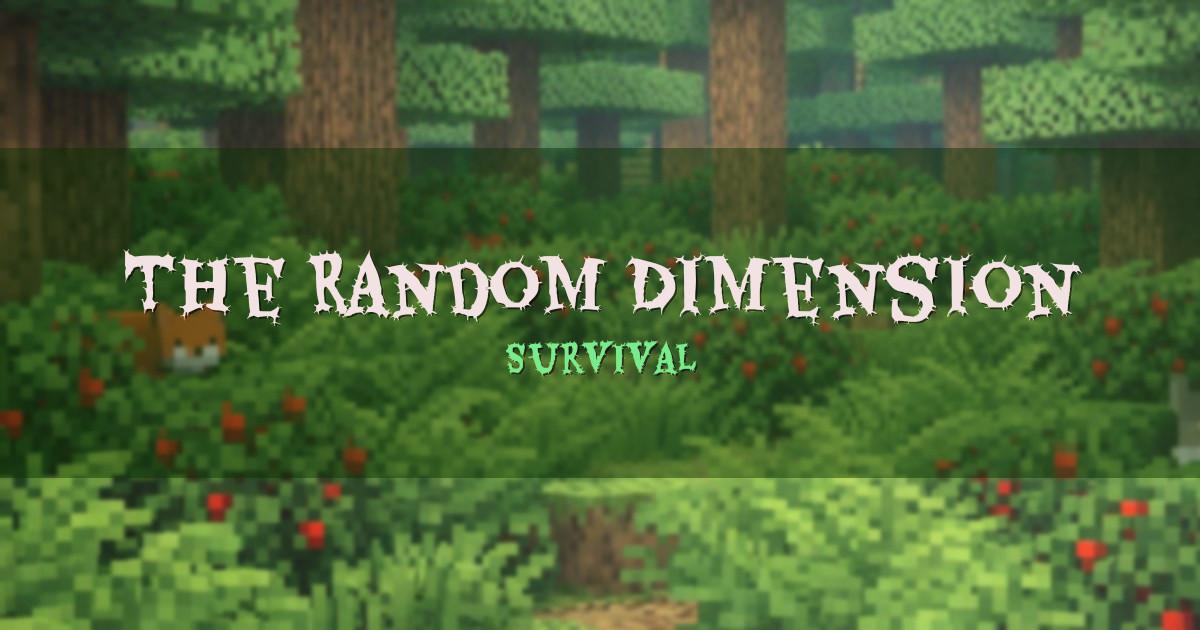 The Random Dimension Survival Minecraft server