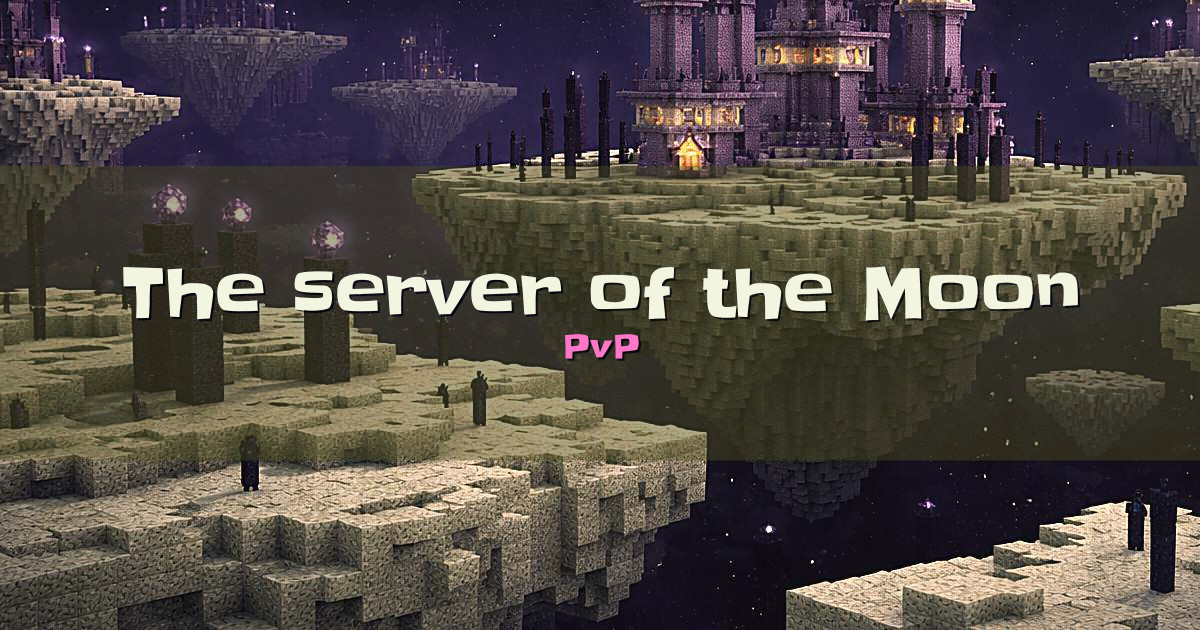 The server of the Moon PvP Minecraft server