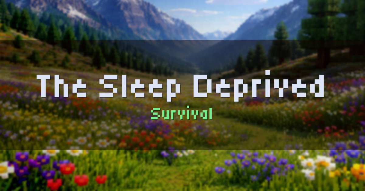 The Sleep Deprived Survival Minecraft server