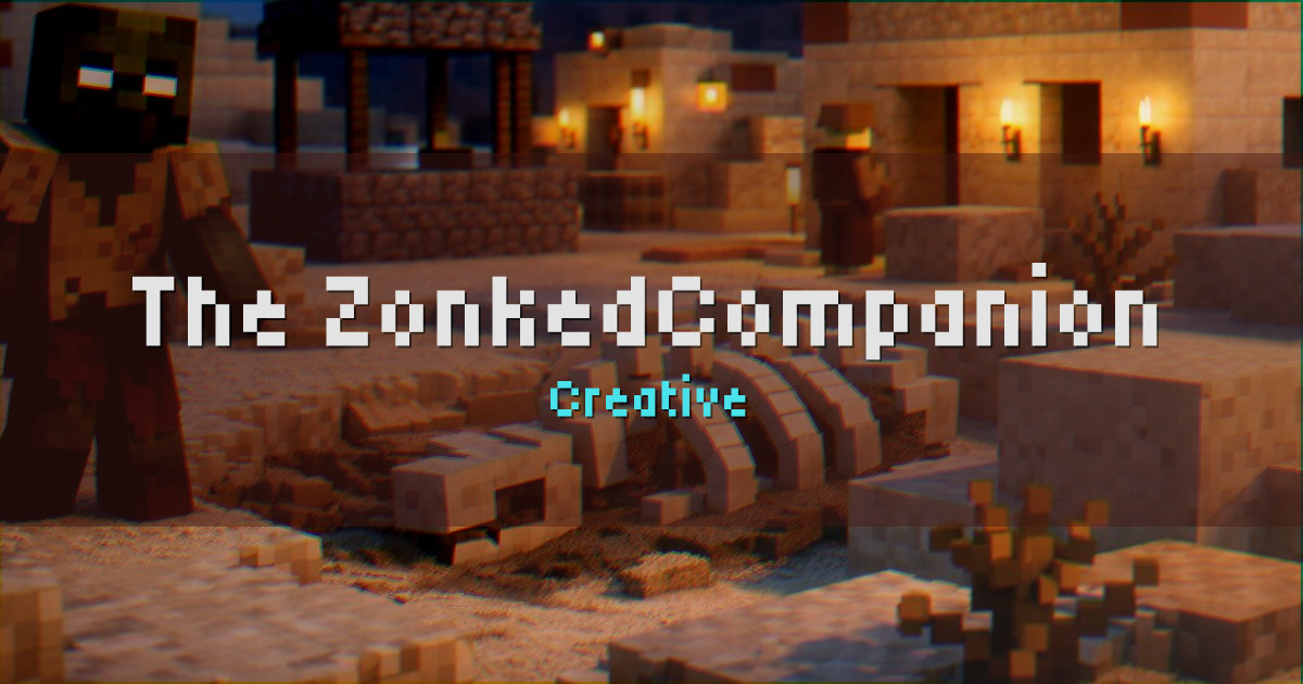 The ZonkedCompanion Redstone Server Creative Minecraft server