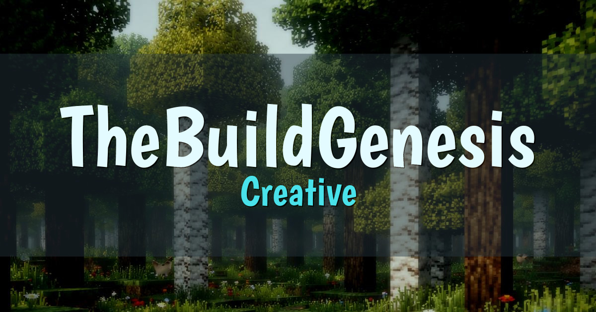 TheBuildGenesis Creative Minecraft server