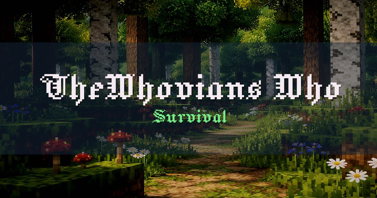 TheWhovians.Who Survival Minecraft server