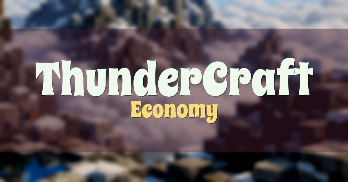 ThunderCraft Economy Minecraft server